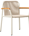 Barbados Stacking Bistro Chair Off-White