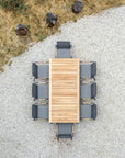 Barbados 82" Dining Table Black