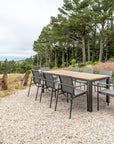 Barbados 82" Dining Table Black