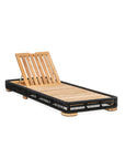 Breeze Chaise Lounge - Without Cushion | Teak + Table
