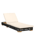 Breeze Chaise Lounge | Teak + Table