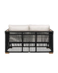 Breeze Loveseat - Back View | Teak + Table