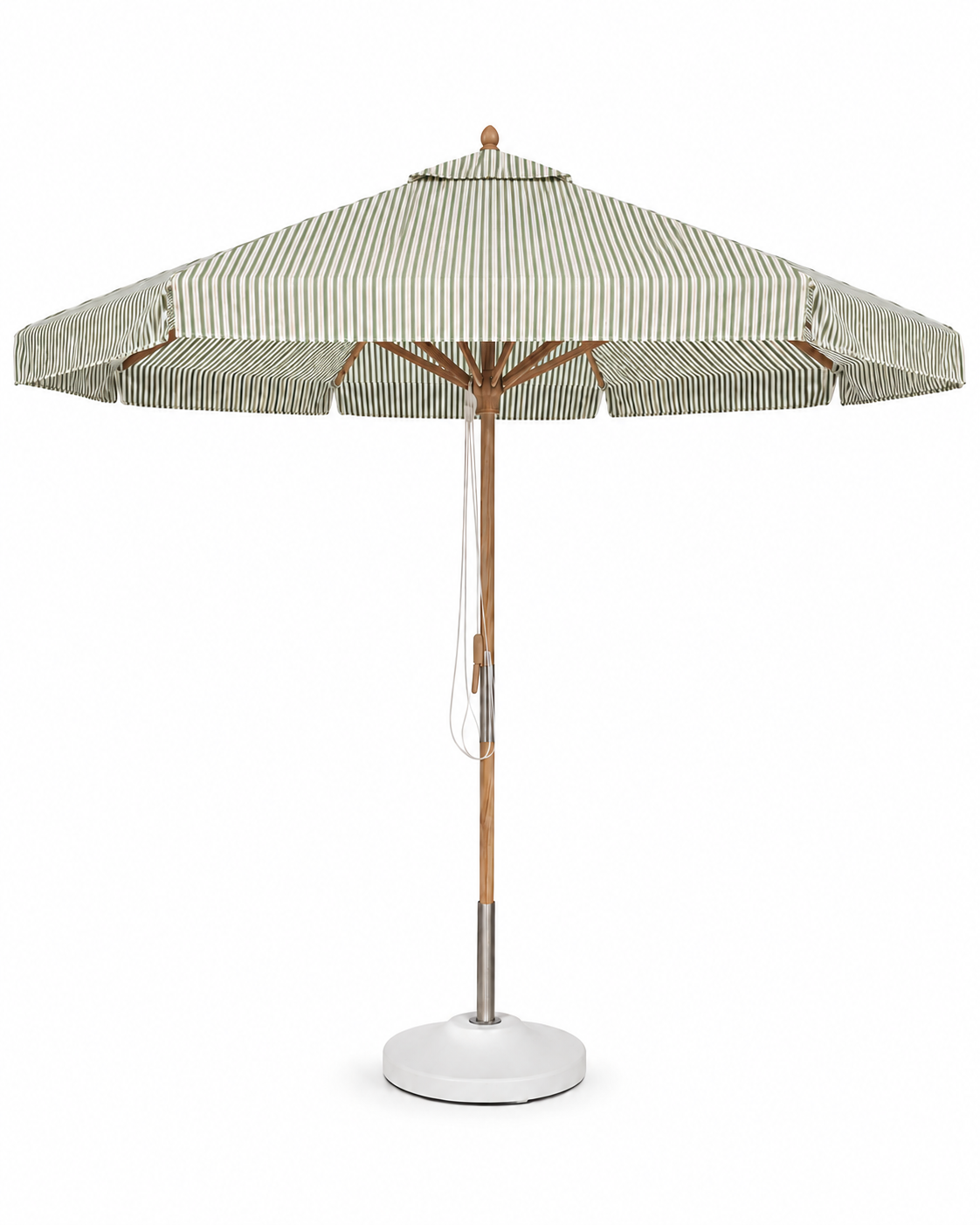 10' Teak Market Umbrella Refresh Hedge