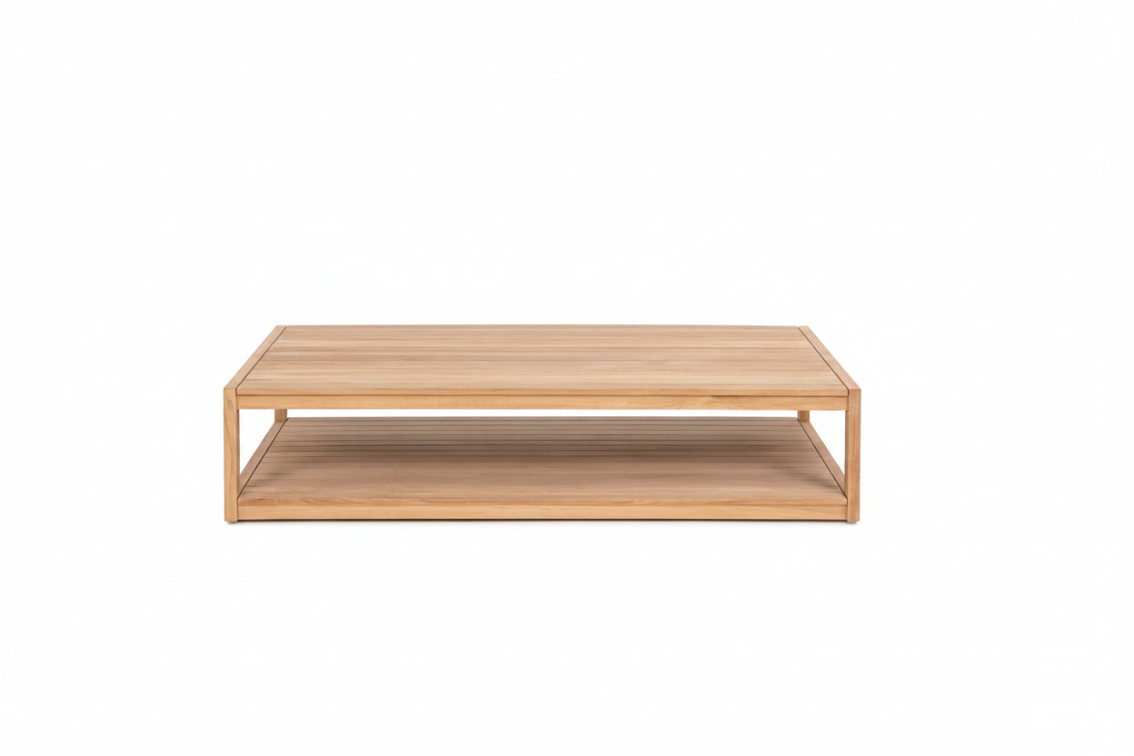 A Grade Teak Coffee Table With Shelf 