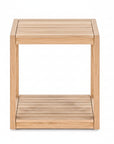 Grade A Teak Side Table With Shelf