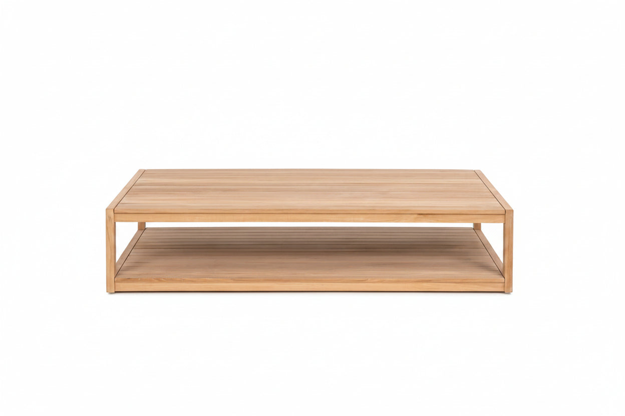A Grade Teak Table With Shelf