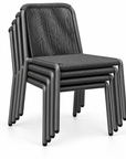 Barbados Stacking Bistro Side Chair Anthracite