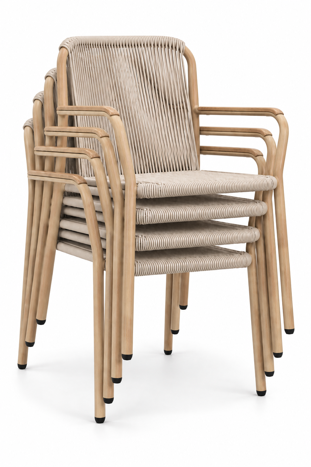 Barbados Stacking Bistro Chair Brown