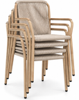 Barbados Stacking Bistro Chair Brown