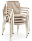 Barbados Stacking Bistro Chair Off-White
