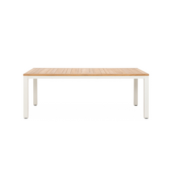 Barbados 82" Aluminum Dining Table Off-White, outdoor dining table by Prado Outdoor