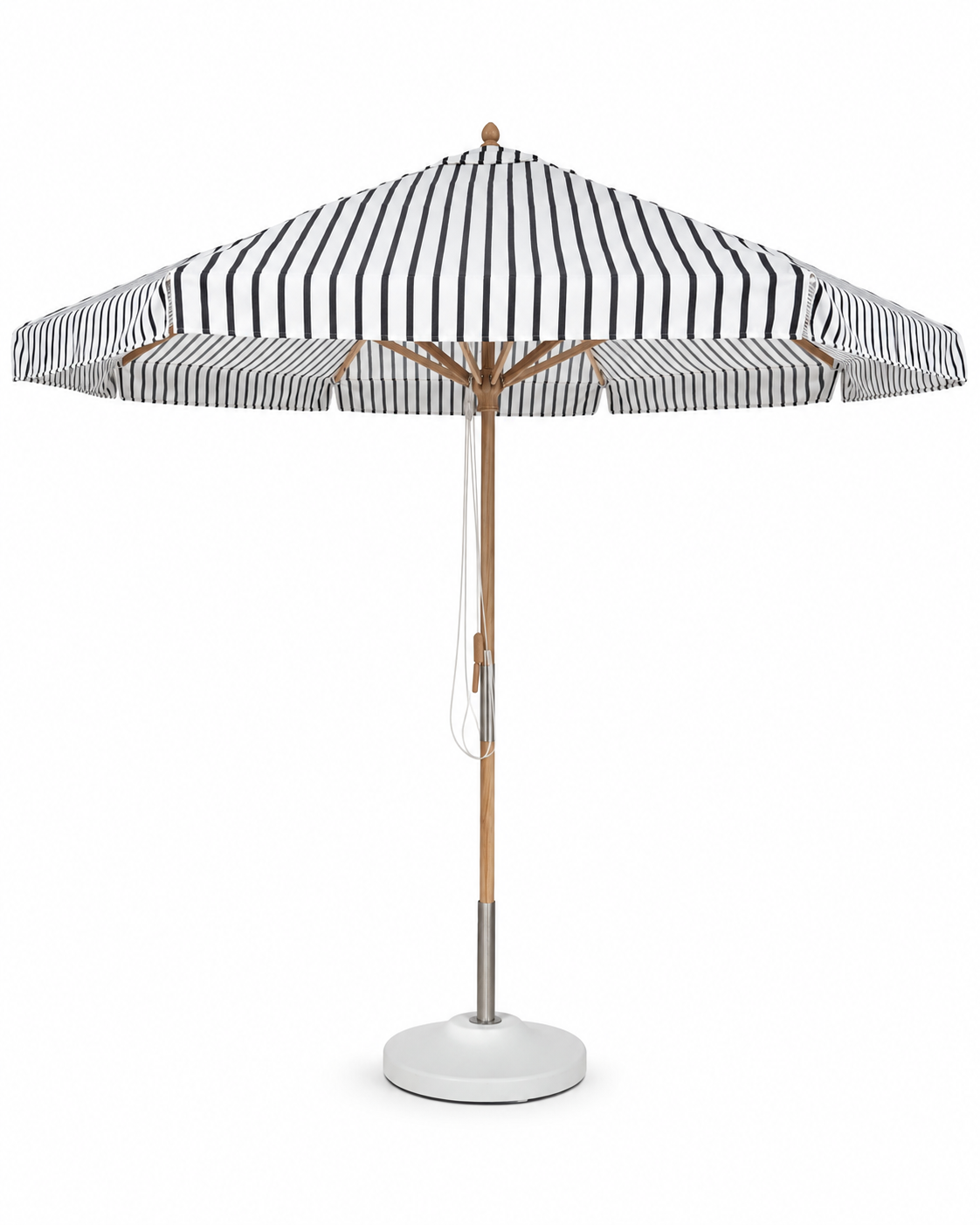10' Teak Market Umbrella Lido Indigo