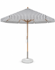10' Teak Market Umbrella Lido Indigo