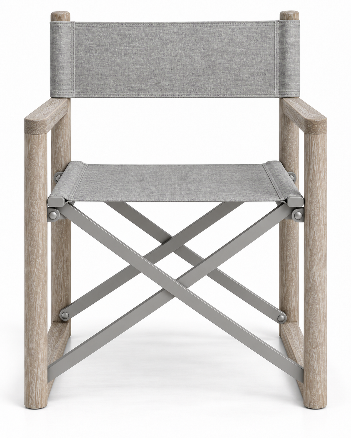Teak Director Chair Grey Weathered