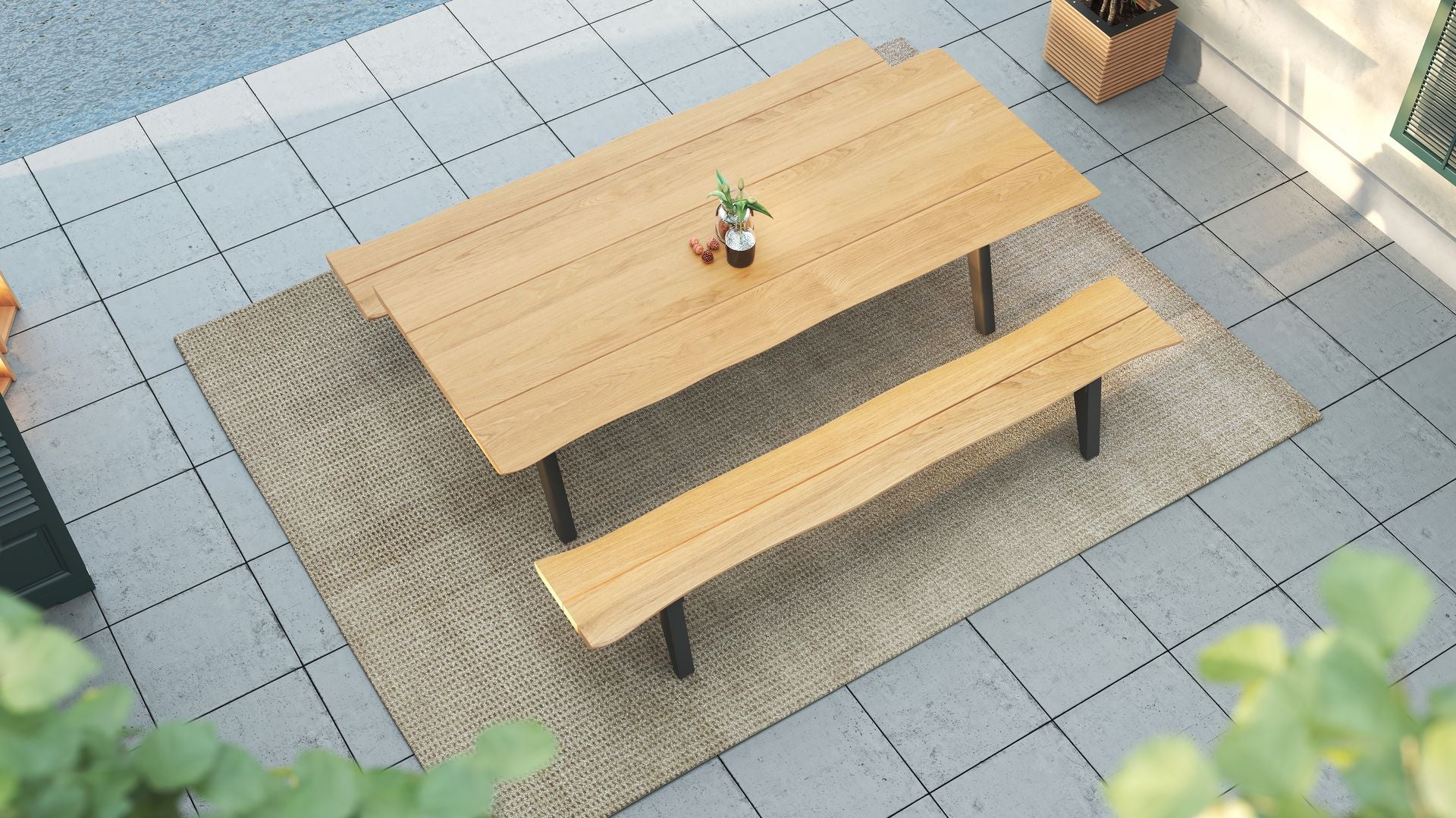 Sado 95&quot; Bench