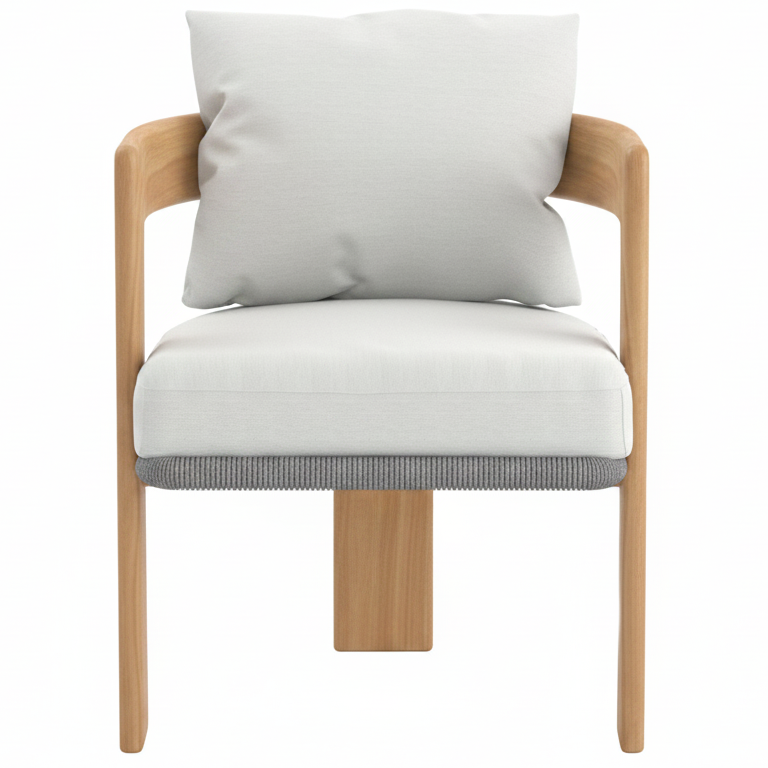 A grade teak outdoor dining chair