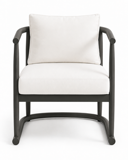 Karl Aluminum Dining Chair Anthracite, outdoor dining chair by Prado Outdoor