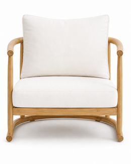 Karl Teak Lounge Chair, outdoor lounge chair by Prado Outdoor