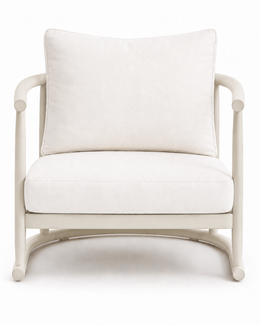 Karl Aluminum Lounge Chair Off-White, outdoor lounge chair by Prado Outdoor