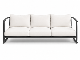 Karl Aluminum Sofa Anthracite, outdoor sofa by Prado Outdoor