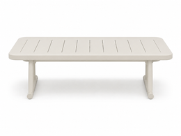 Karl Aluminum Coffee Table Off-White, outdoor coffee table by Prado Outdoor