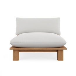 Faro Armless Lounge, outdoor lounge chair by Prado Outdoor