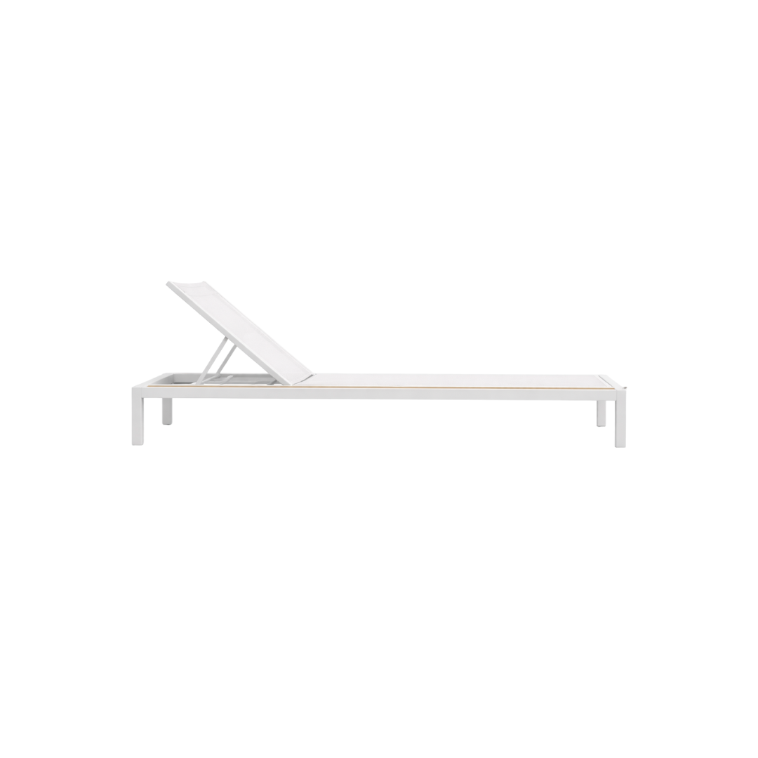 Laguna Chaise Loung in White by Prado Outdoor