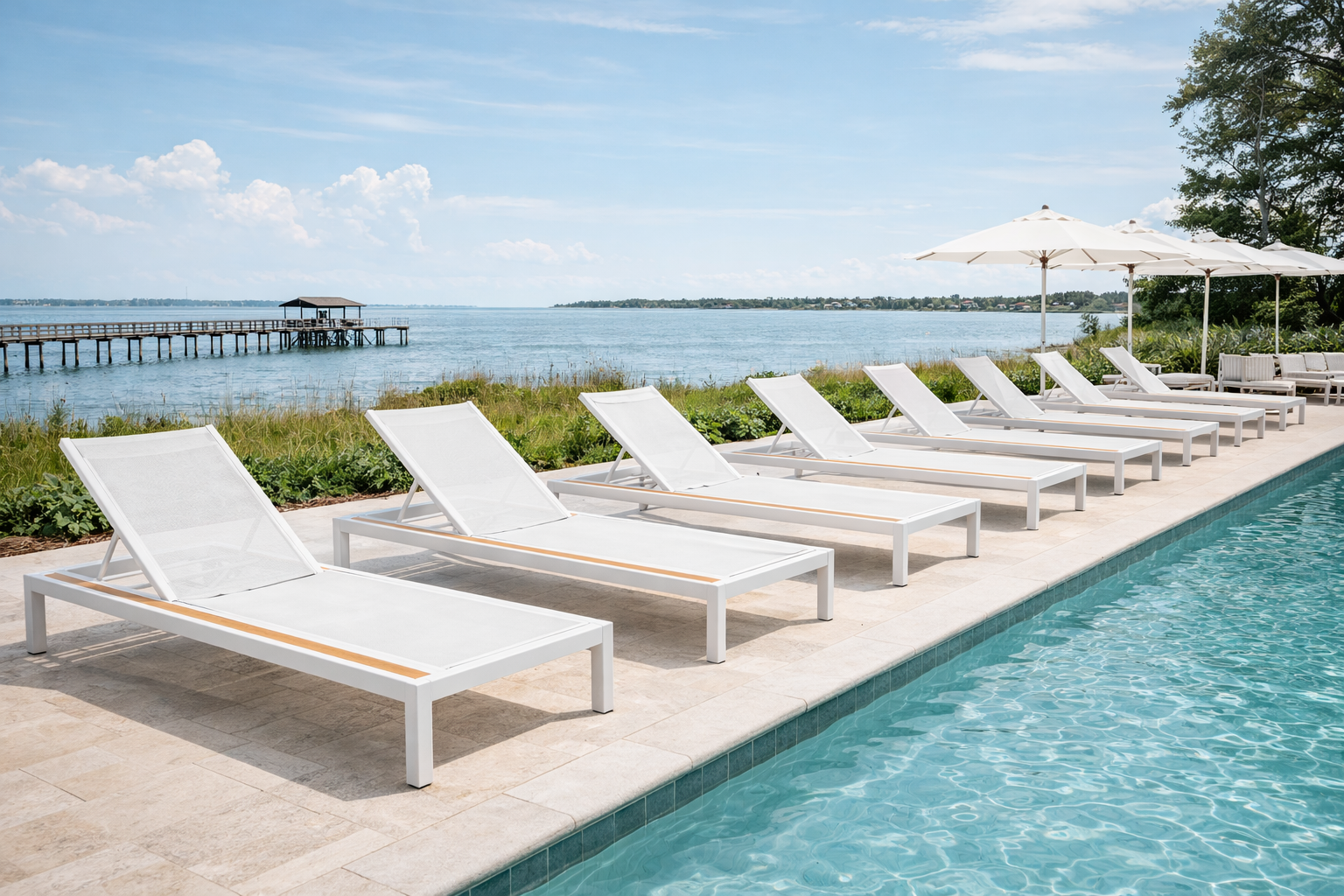 Laguna Chaise Lounge Sullivans Island SC by Prado Outdoor 
