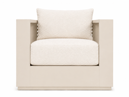 Mara Aluminum Lounge Chair Off-White, outdoor lounge chair by Prado Outdoor