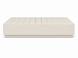 Mara Aluminum Coffee Table Off-White, outdoor coffee table by Prado Outdoor
