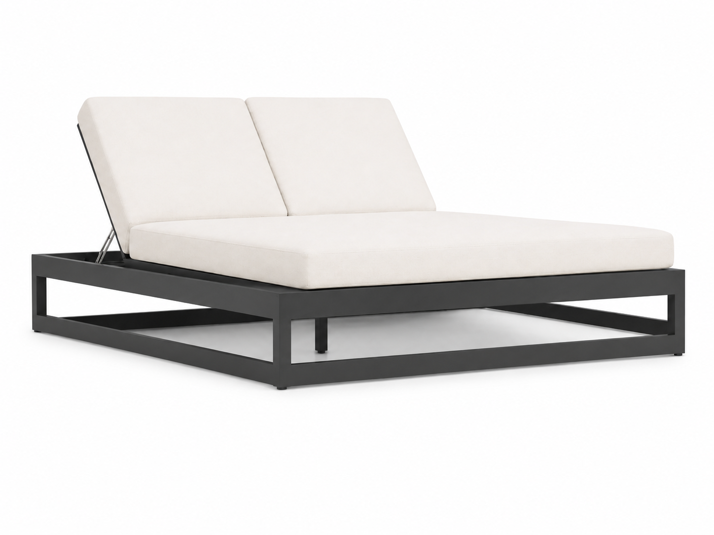 Mara Aluminum Double Chaise Anthracite