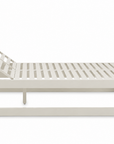 Mara Aluminum Double Chaise Off-White
