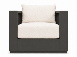 Mara Aluminum Lounge Chair Anthracite, outdoor lounge chair by Prado Outdoor