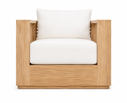 Mara Teak Lounge Chair, outdoor lounge chair by Prado Outdoor