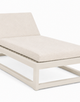 Mara Aluminum Oversized Chaise Lounge Off-White