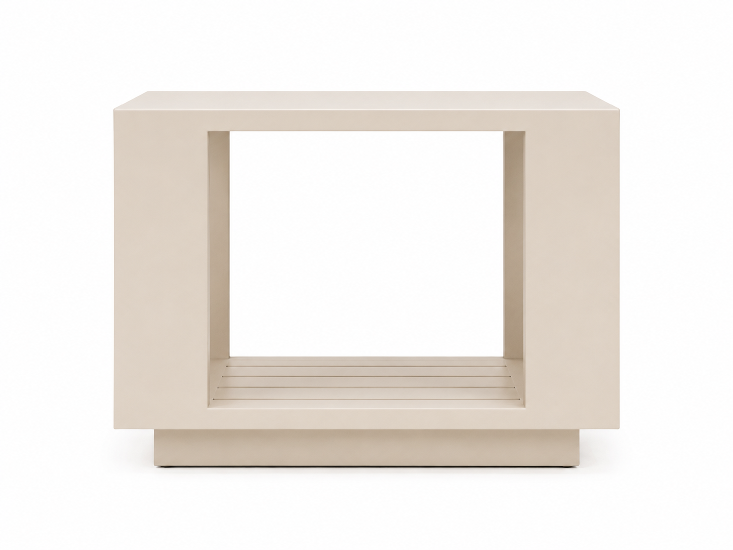 Mara Aluminum Side Table Off-White