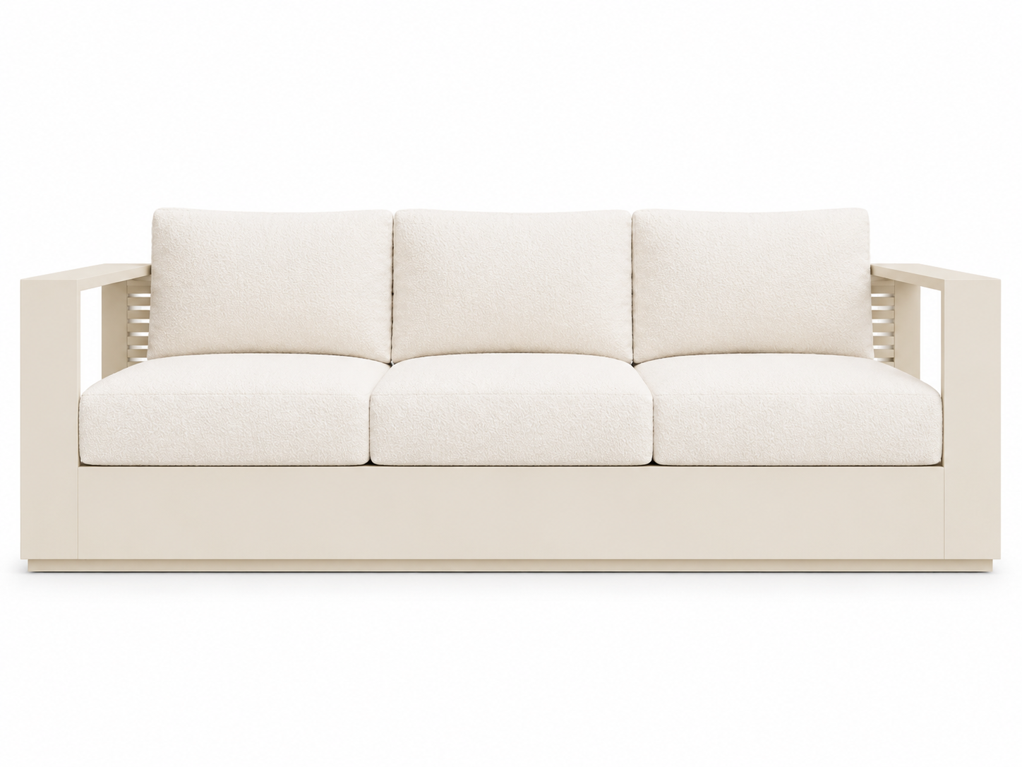 Mara Aluminum Sofa Off-White