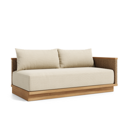 Maui Left Arm 2 Seater, outdoor sofa by Prado Outdoor