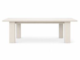 Munich Aluminum Dining Table Off-White, outdoor dining table by Prado Outdoor