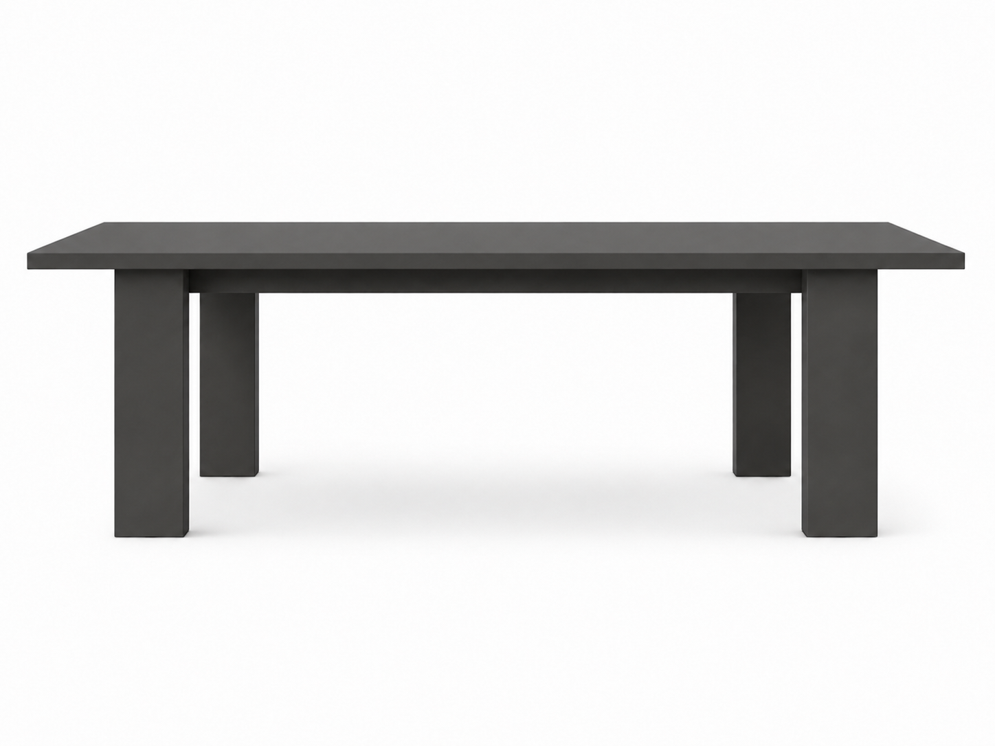 Munich Aluminum Rectangular Dining Table Athracite