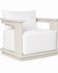 Munich Aluminum Lounge Chair Off-White