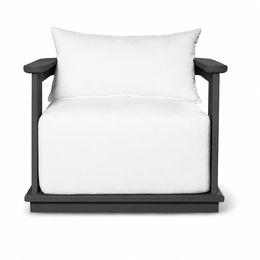 Munich Aluminum Lounge Chair Anthracite, outdoor lounge chair by Prado Outdoor