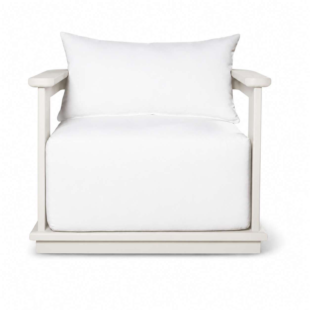Munich Aluminum Lounge Chair Off-White