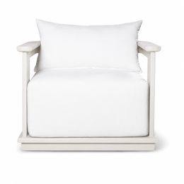 Munich Aluminum Lounge Chair Off-White, outdoor lounge chair by Prado Outdoor