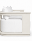 Munich Aluminum Lounge Chair Off-White