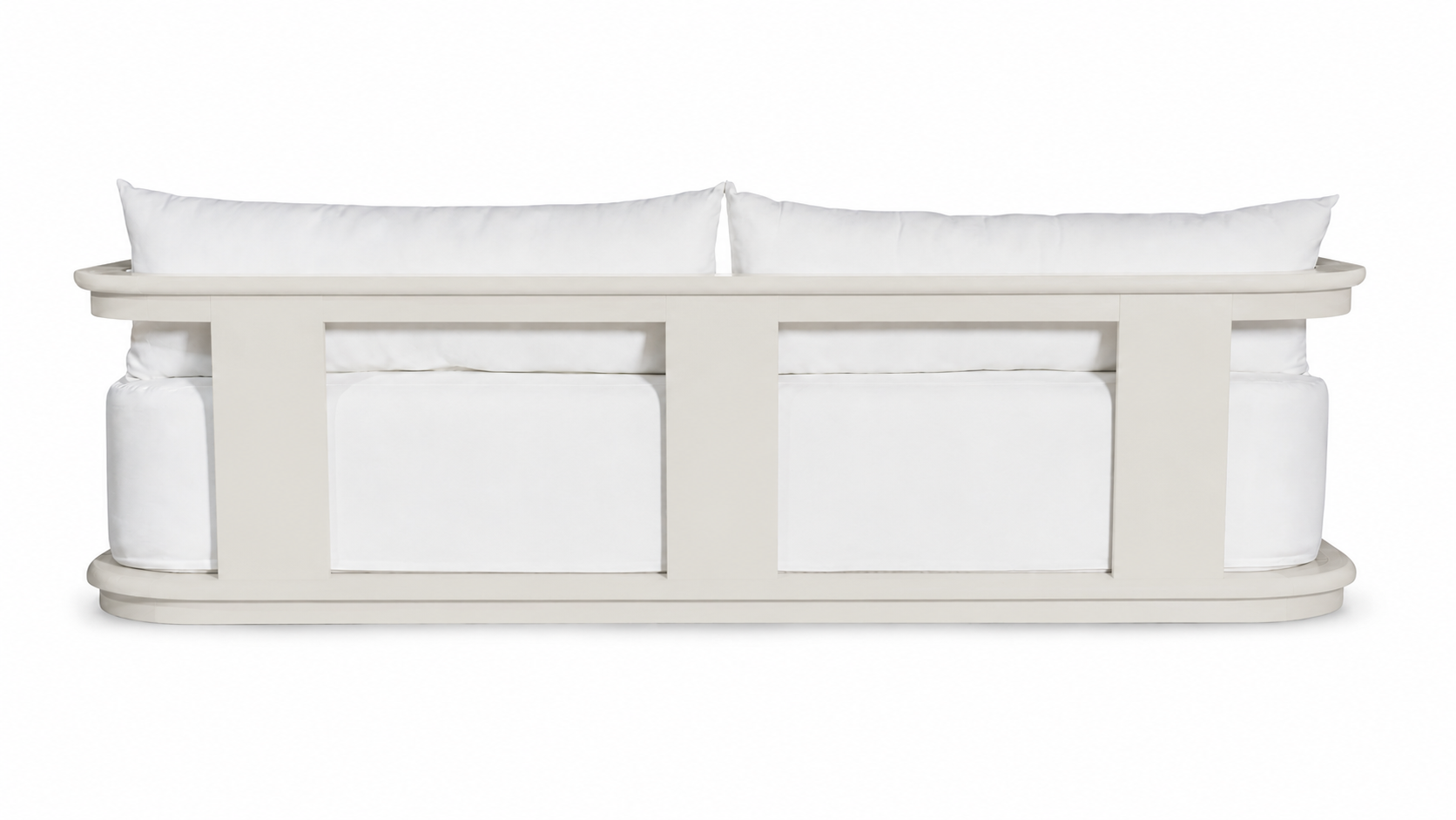Munich Aluminum Sofa Off-White