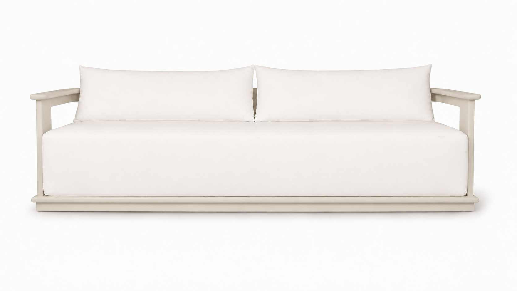 Munich Aluminum Sofa Off-White