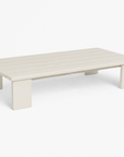 Munich Aluminum Rectangular Coffee Table Off-White