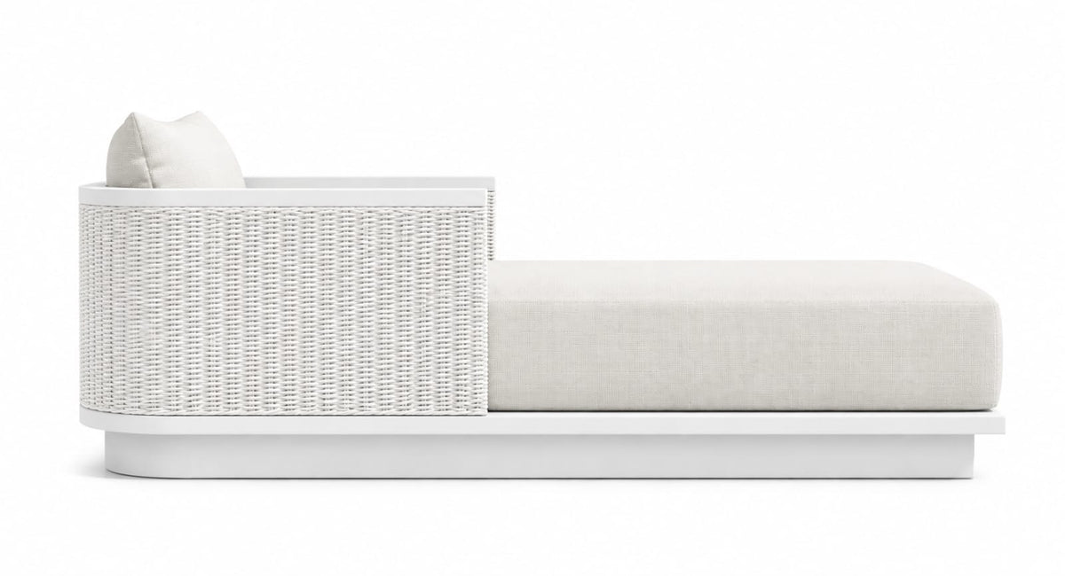 Maui Aluminum Chaise Lounge Off-White