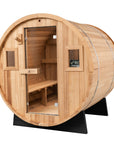 Barrel Outdoor Sauna - 6 Person w/ Harvia KIP 8kW Heater